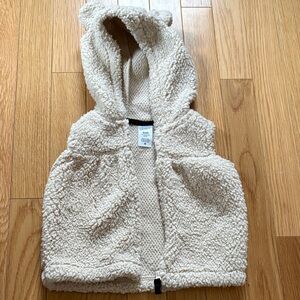 Carter’s Cream Sherpa Vest with Hood